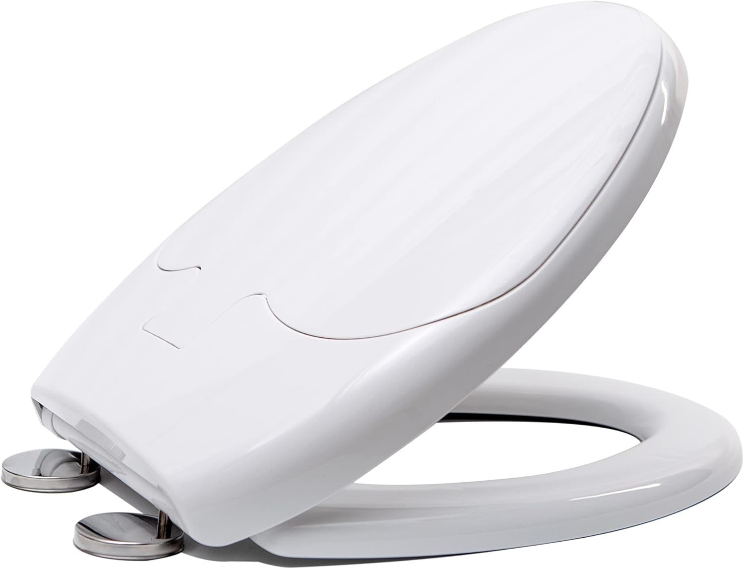 2-in-1 Family Toilet Seat Soft Close Child Seat Quick Release O-Shape PP
