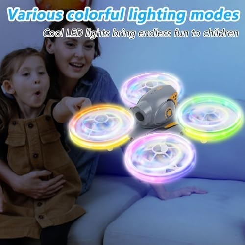 Mini Drone for Kids 6-12, LED Lights, 360° Flip, Altitude Hold, Headless