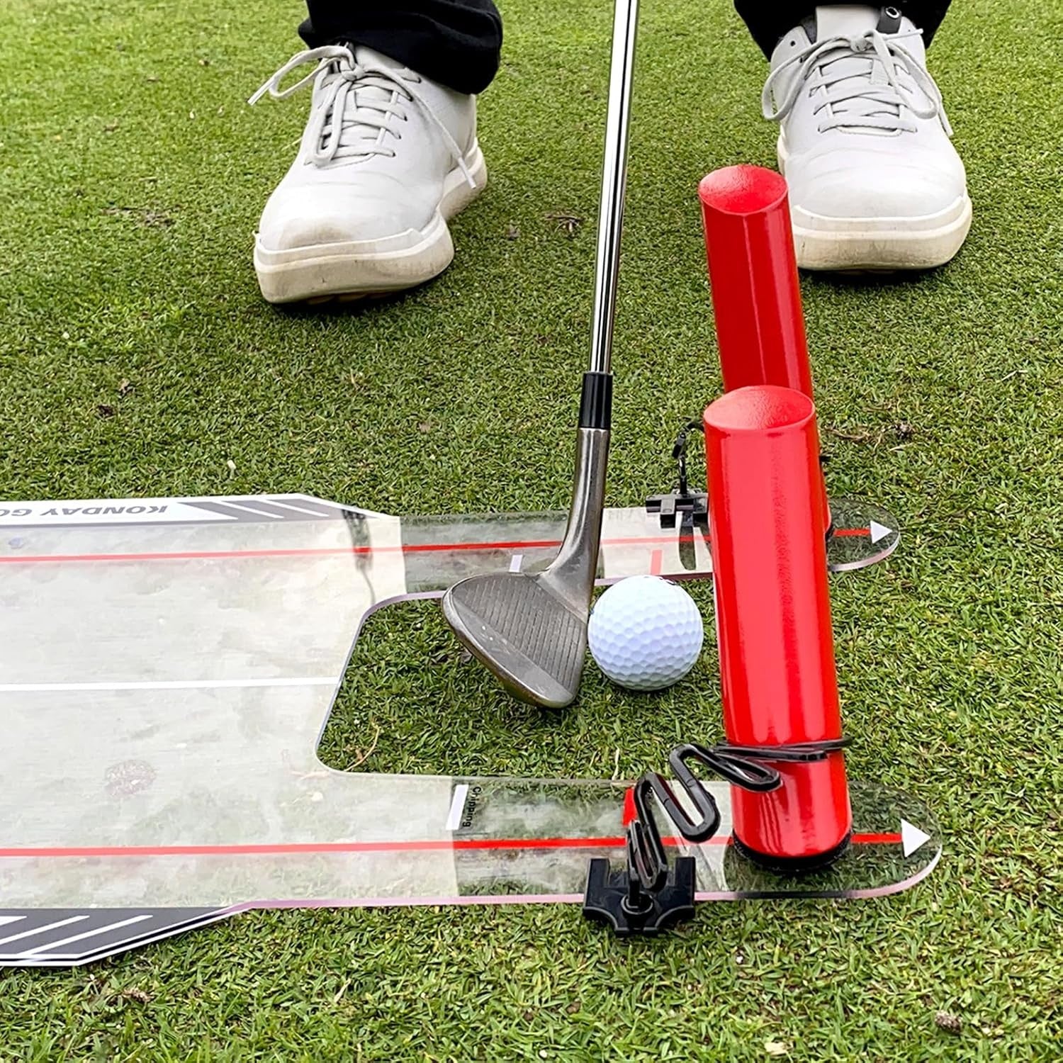 Golf Swing Trainer Board Improve Swing Path Chipping Spin Aid