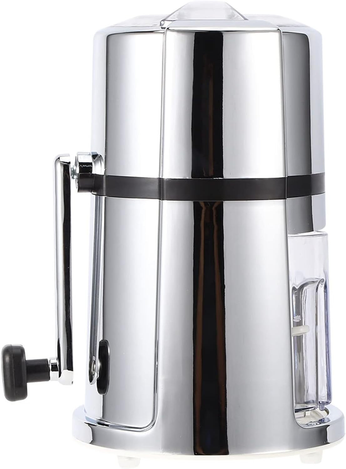 Manual Ice Crusher Shaved Ice Maker Stainless Steel Hand Crank Snow Cone