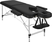 Portable Massage Table Foldable Height Adjustable Aluminium Bed PVC Cover + Bag