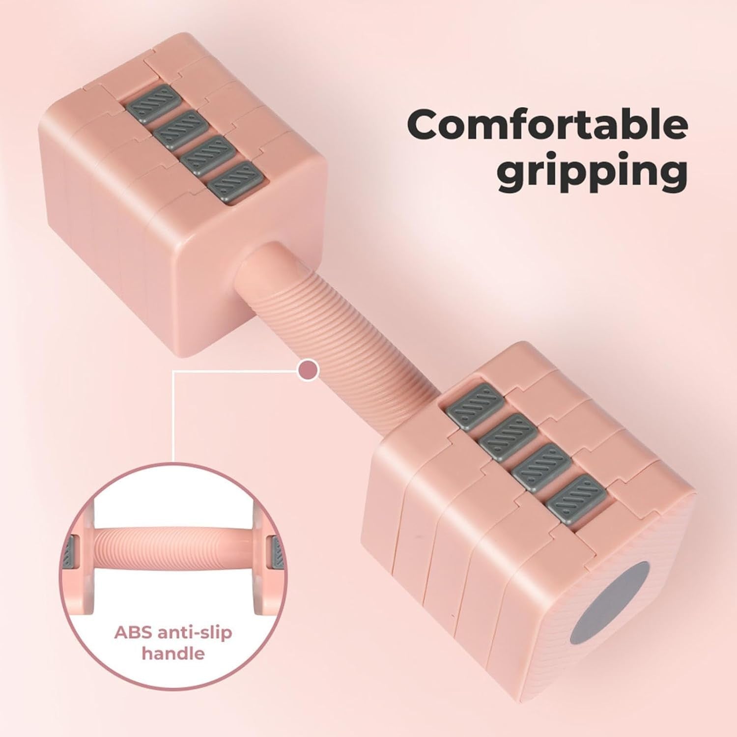 Adjustable Dumbbells Set 2.8–10kg Non Slip Hand Weights Home Workout