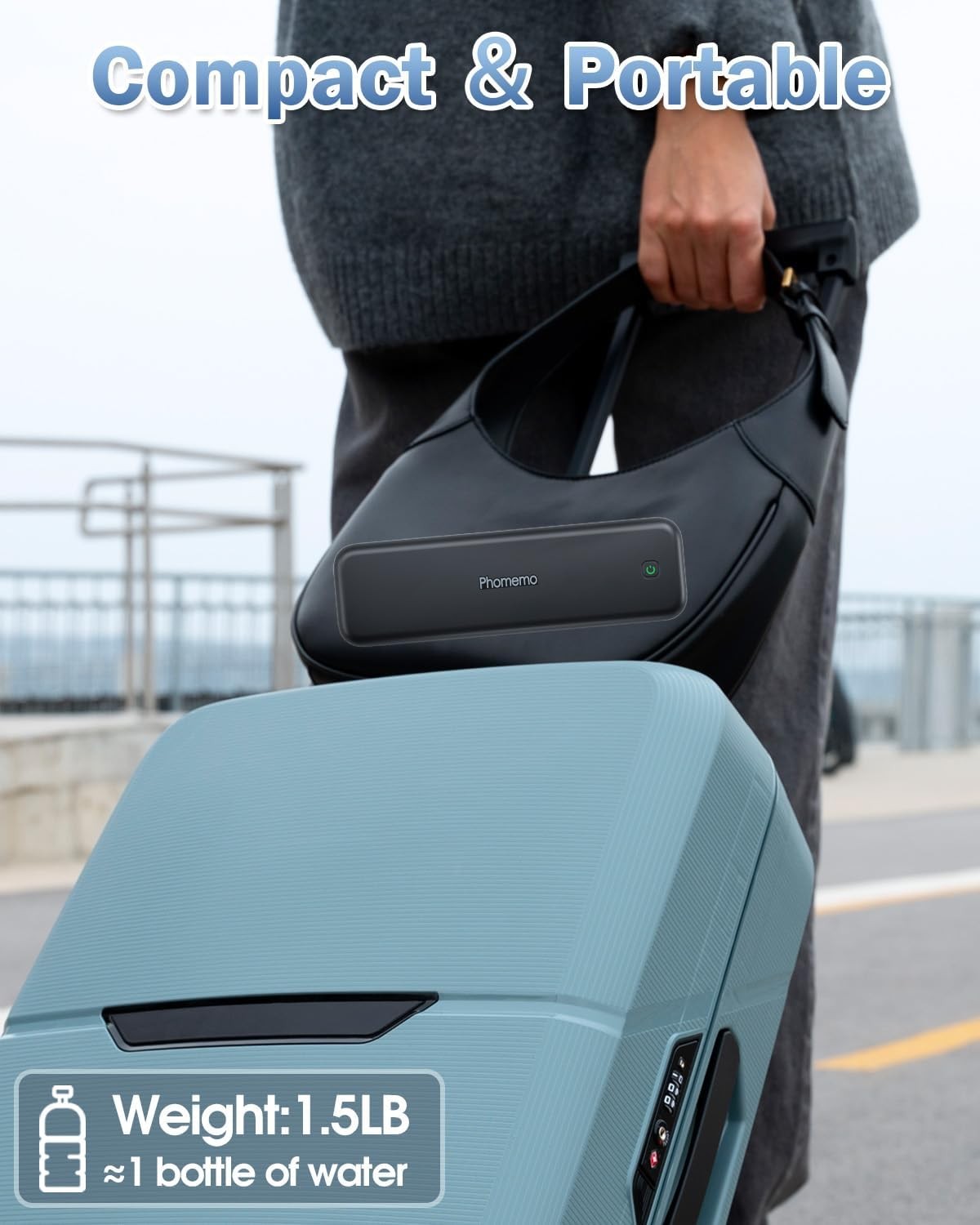 Portable A4 Thermal Printer Bluetooth Inkless Phone Laptop