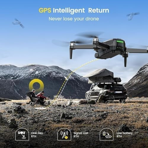 4K Drone with 2-Axis Gimbal, GPS Quadcopter, Follow Me, 26-Min Flight