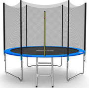 8ft Outdoor Garden Trampoline Kids Safety Net Ladder Set