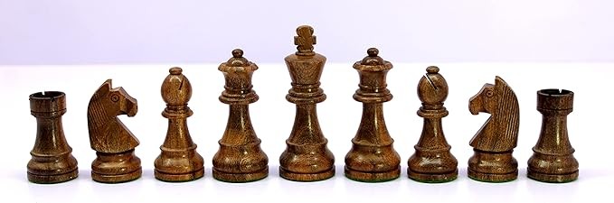 Luxury 3.75" Staunton Wooden Chess Pieces – Boxwood Figurine Set Collector