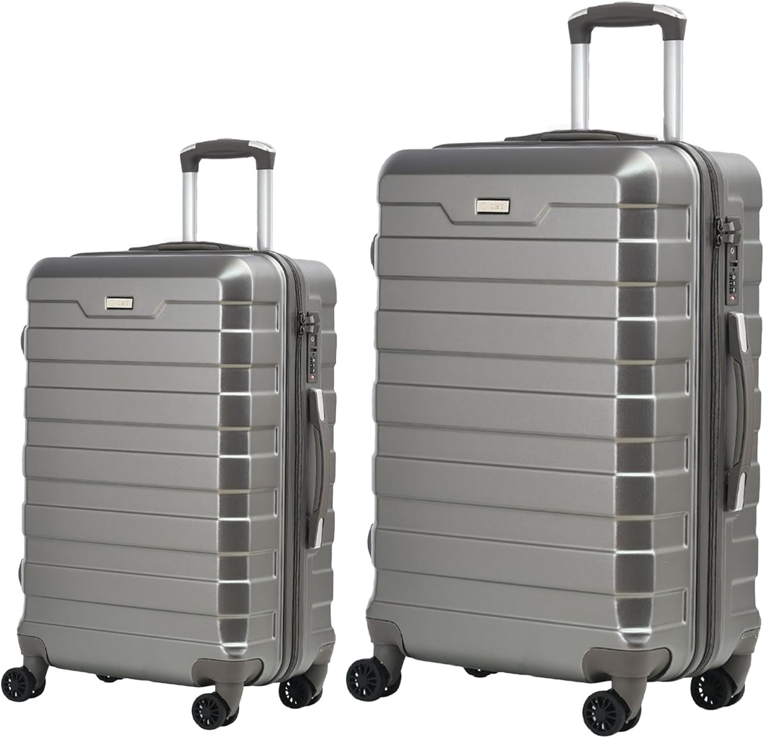 Check In Luggage Set 24” 28” Lightweight Hard Case TSA Spinner Wheels