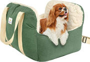 Memory Foam Dog Booster Car Seat Pet Travel Bed Safety Leash 25lb
