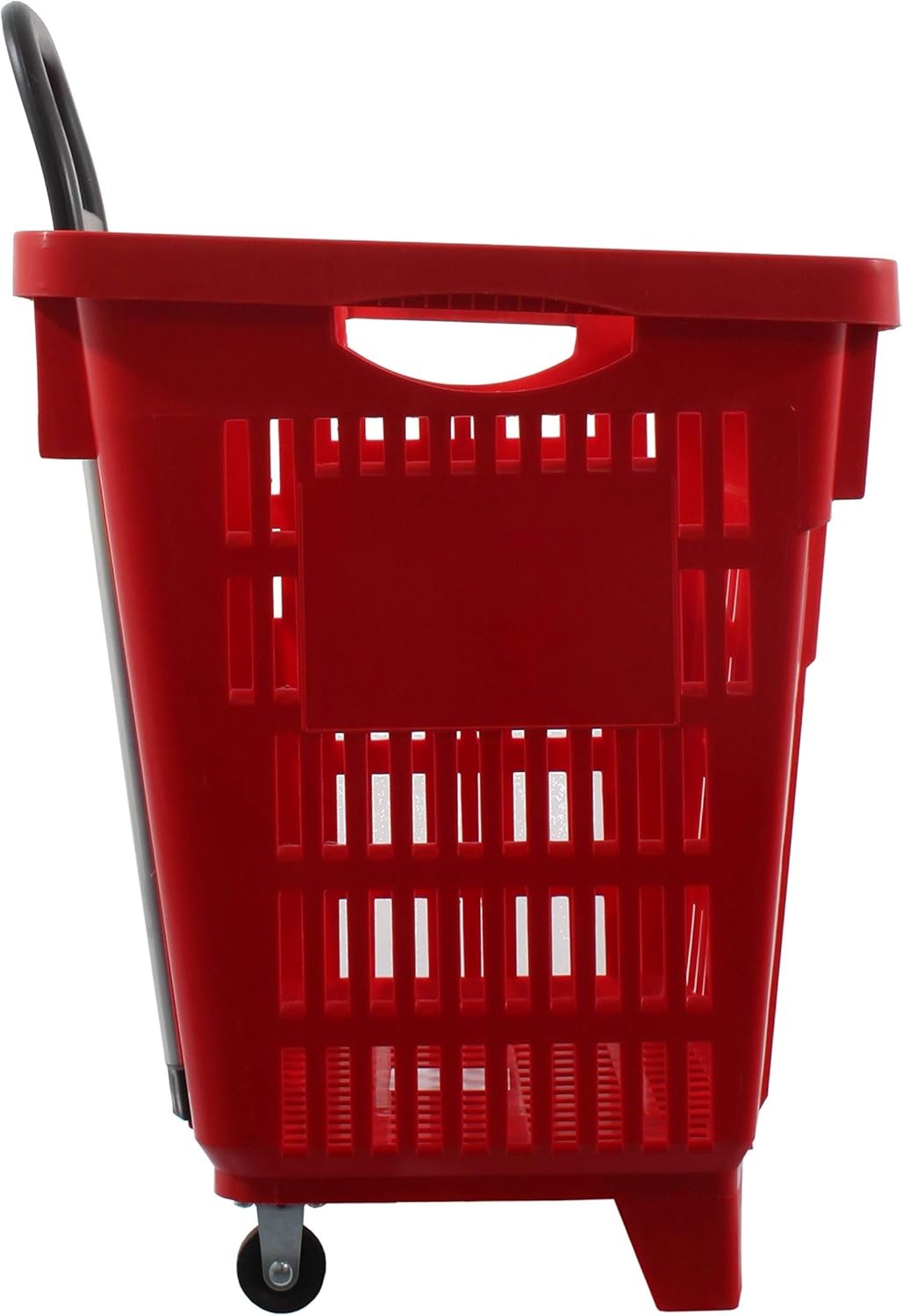 55L Shopping Trolley Basket with Wheels Foldable Handle Lightweight Cart
