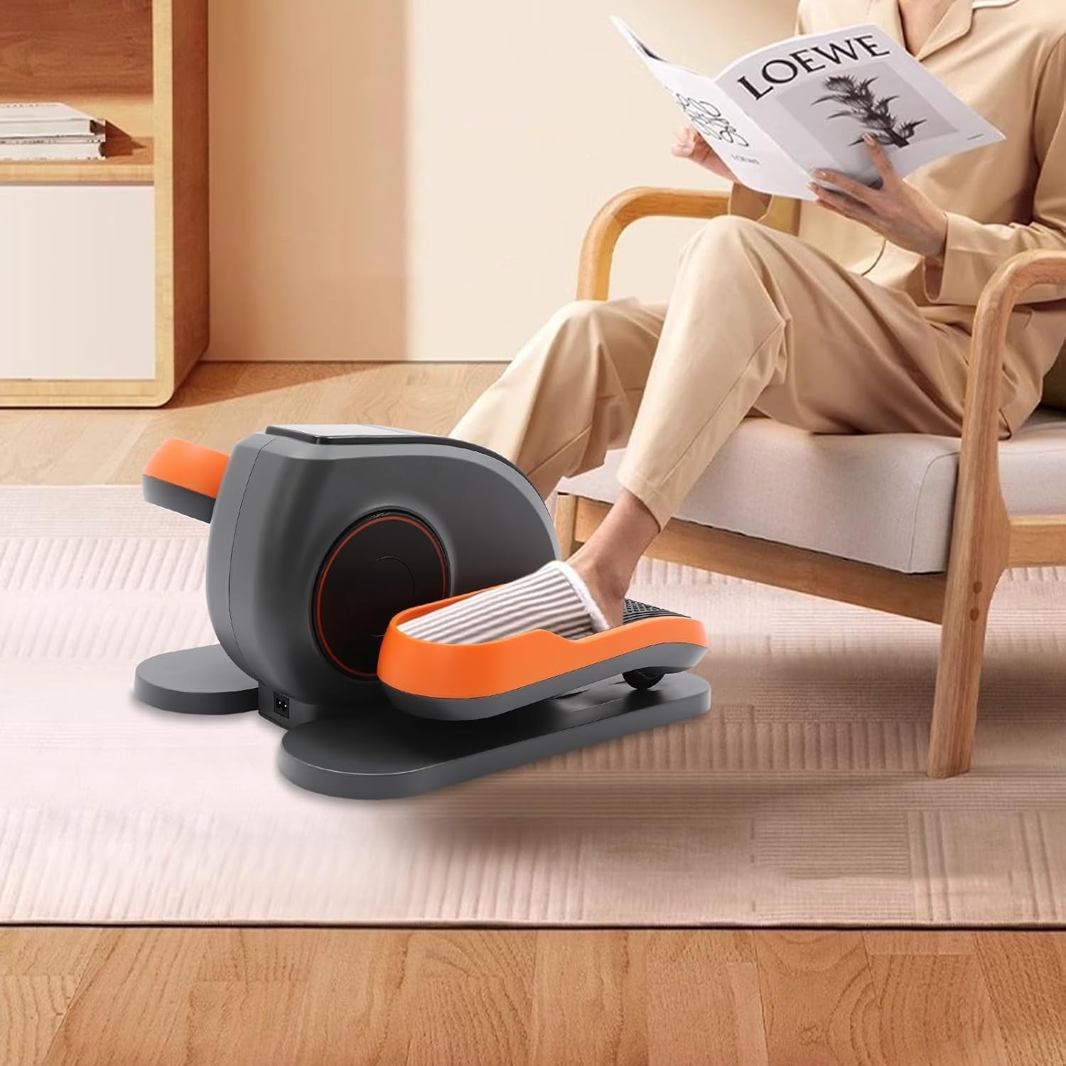 Under Desk Elliptical Trainer Quiet Electric Pedal Exerciser Manual