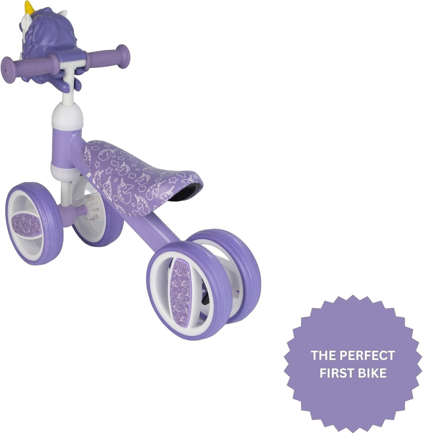 Toddler Balance Bike First Training Ride On 6in Wheels Age 1+ Purple