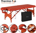 70cm Heated Portable Massage Table Folding Spa Beauty Bed with Therma-Top