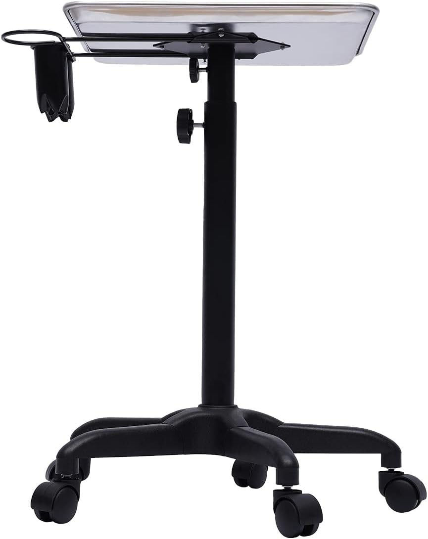 Salon Service Trolley Adjustable Rolling Tray Cart Hair Tattoo Beauty Stand