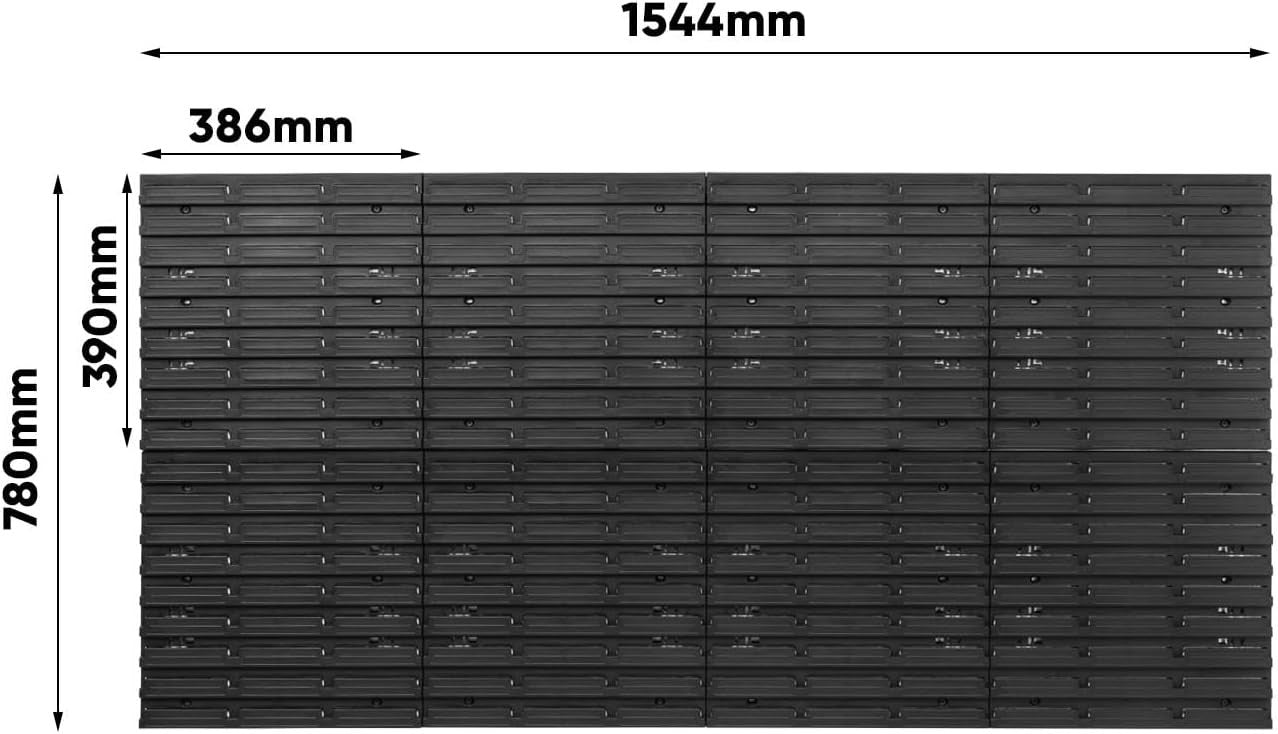 Large Garage Tool Pegboard Wall Storage Organizer Bin Rack