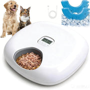 Automatic Wet Cat Feeder 6 Meal Timer Food Dispenser Ice Pack Fresh