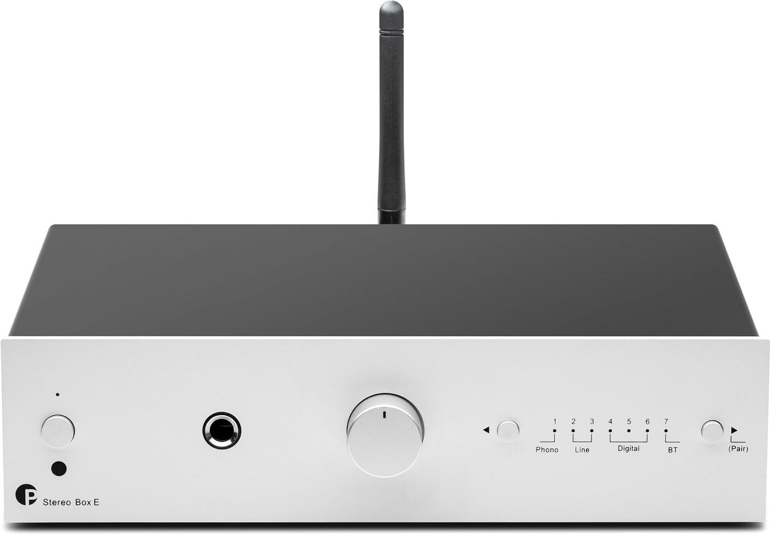 Compact Integrated Amplifier 2x40W Bluetooth DAC Phono Silver
