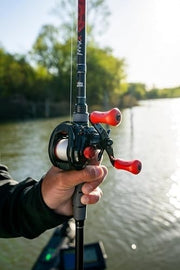 Baitcasting Fishing Rod Reel Combo Fast Action Carbon Predator Lure Set