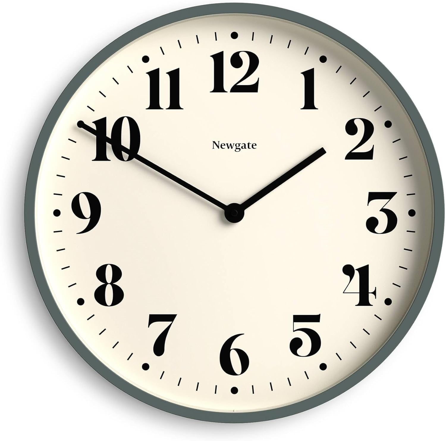 Silent Wall Clock 45cm Large Round Modern Quartz Battery-Powered Home Office