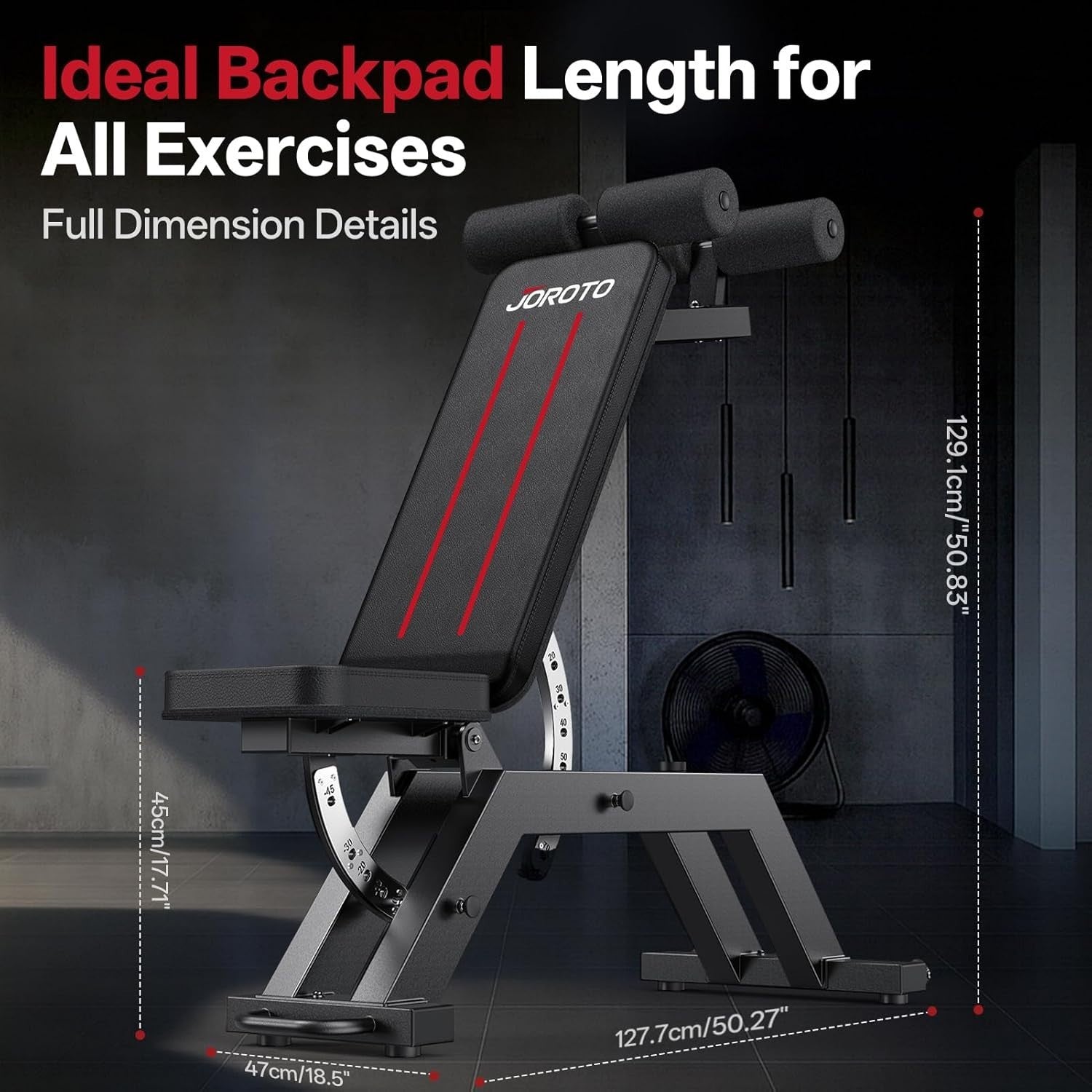 Heavy Duty Adjustable Workout Bench 880lb Multi-Angle Incline Decline