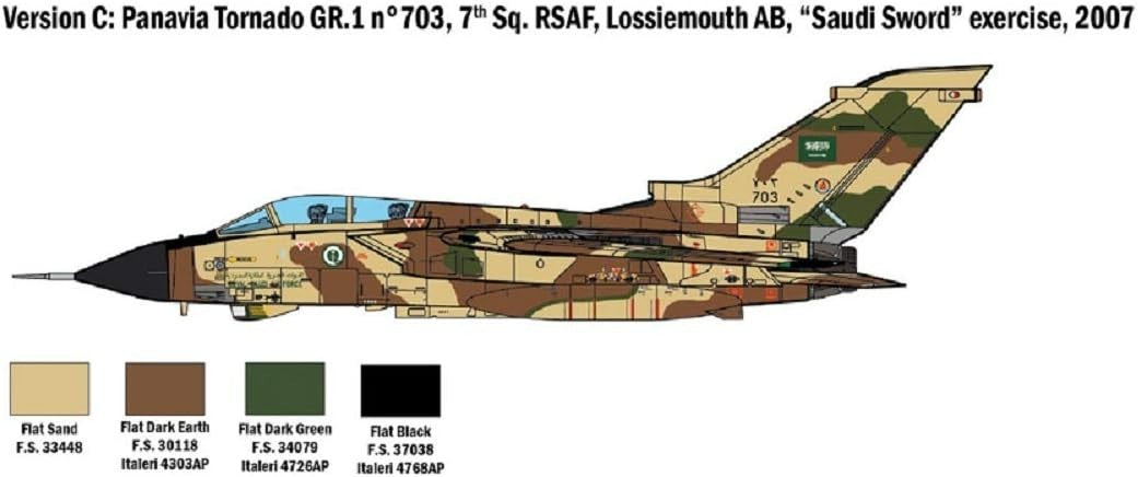 1:48 Tornado IDS Model Kit Gulf War Jet Plane Aircraft Unpainted 14+ Hobby