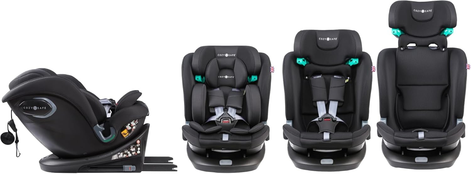 360° Rotating i-Size Child Car ISOFIX 40–150cm All-in-One Safety