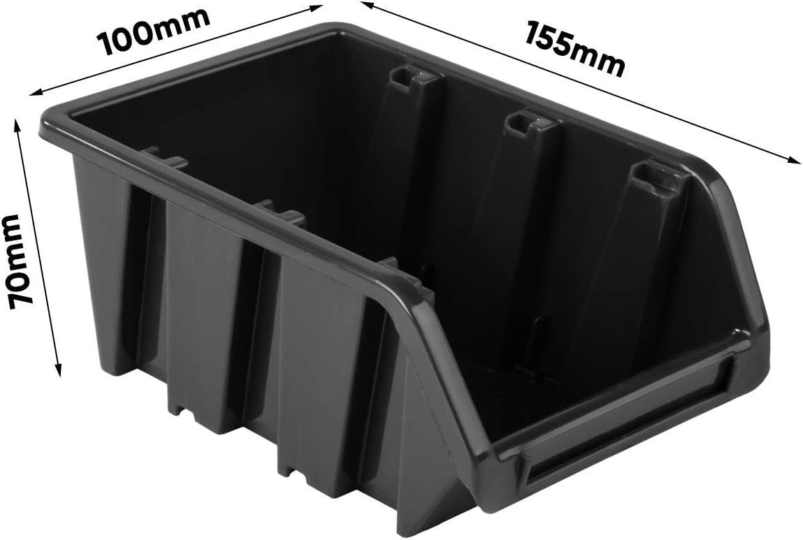 Garage Pegboard Storage Bins Wall Mount Workshop Organizer Rack