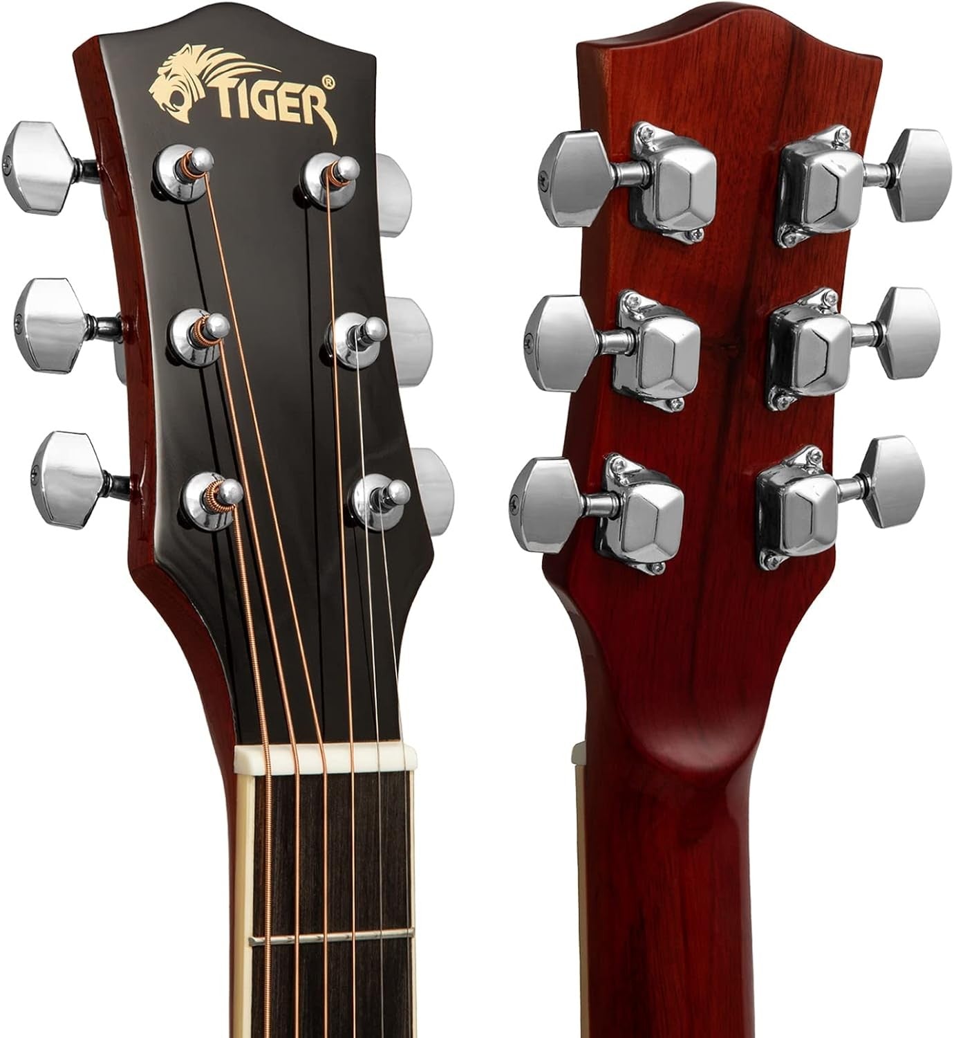Full Size Cutaway Acoustic Guitar Starter Kit Red w/ Bag & Strap
