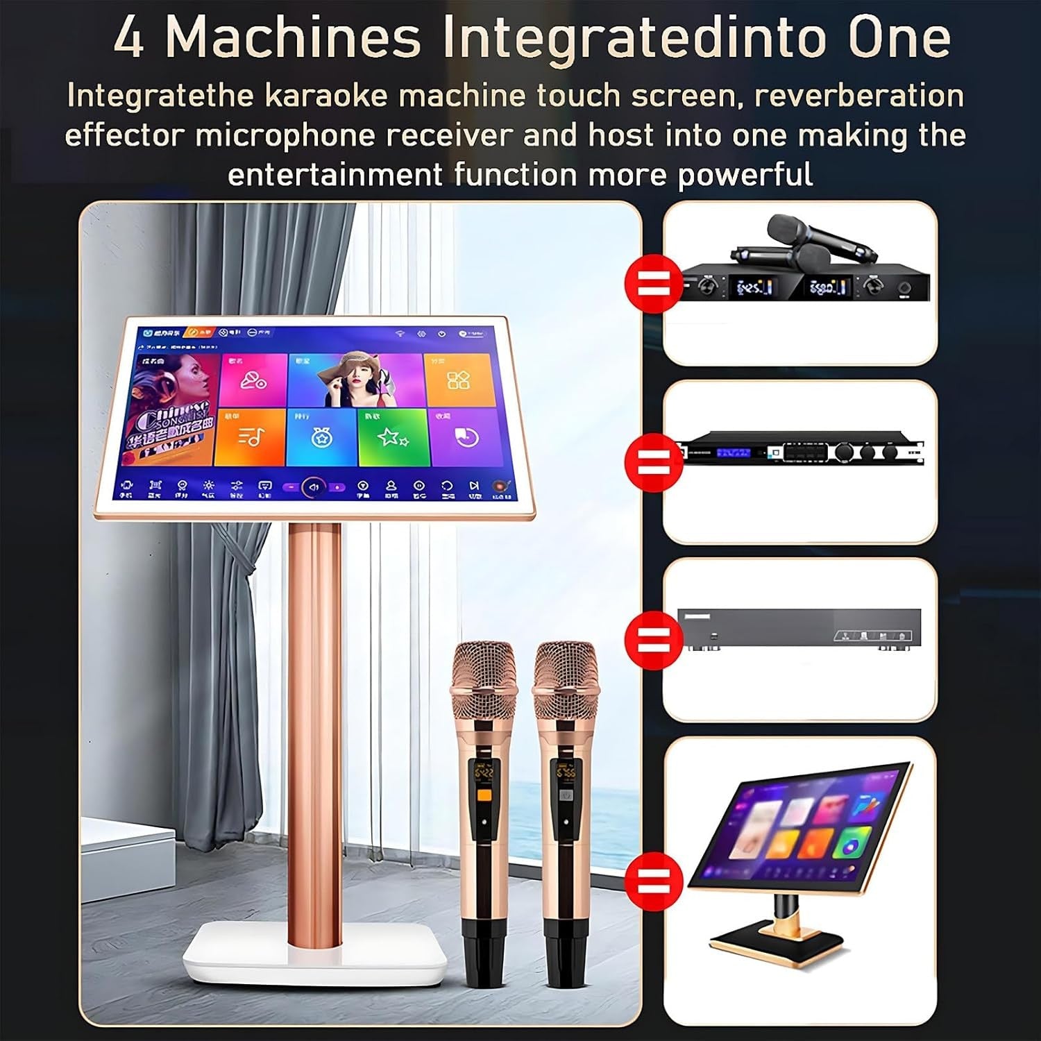 SHAHRYAR 22" Touch Screen Karaoke Player Jukebox 1TB Mobile Control