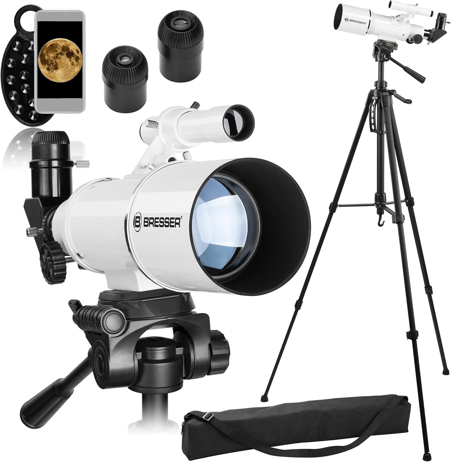 Classic 70/350 Refractor Telescope Compact Wide-Field Travel Set