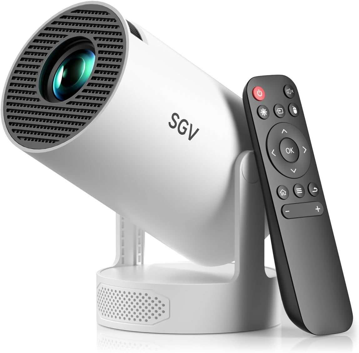 4K Smart Mini Projector Android 12 WiFi 6 Bluetooth Portable