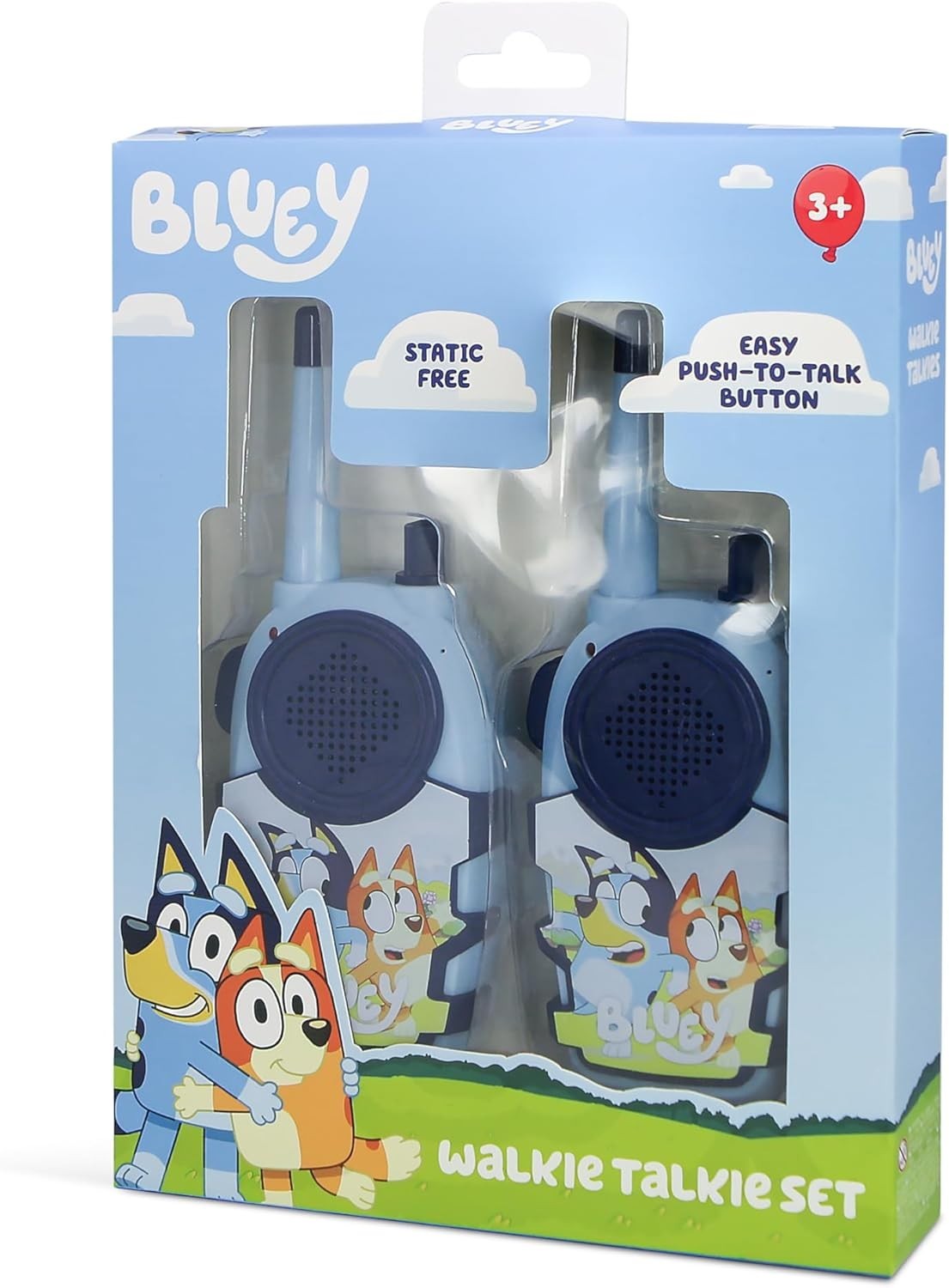 Kids Walkie Talkie Set Push To Talk 150m Range Cartoon Radio Toy