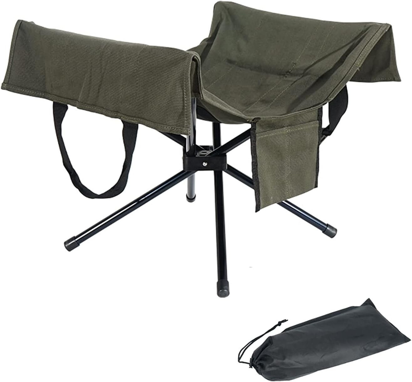 Large Canvas Firewood Log Carrier – Foldable Tote for Camping & Fireplace