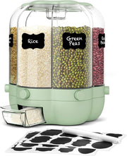 25LB 6 Compartment Rotating Rice Grain Dispenser