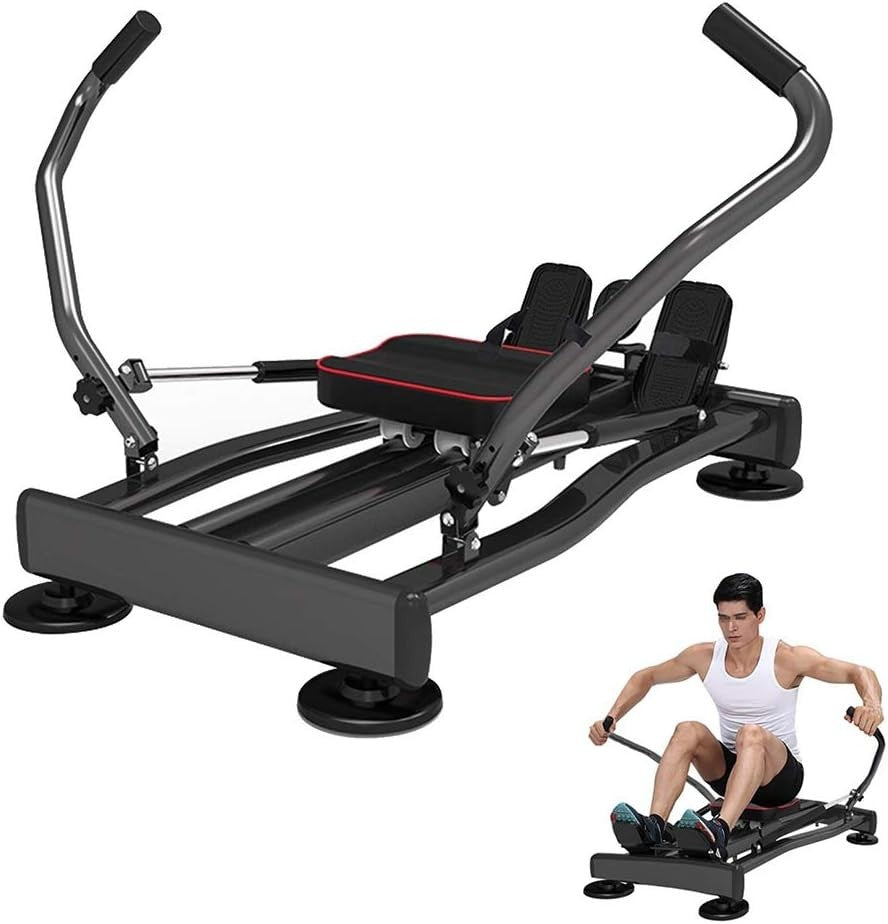 Full Motion Rowing Machine 360° Arms Hydraulic Resistance Foldable LCD 120KG