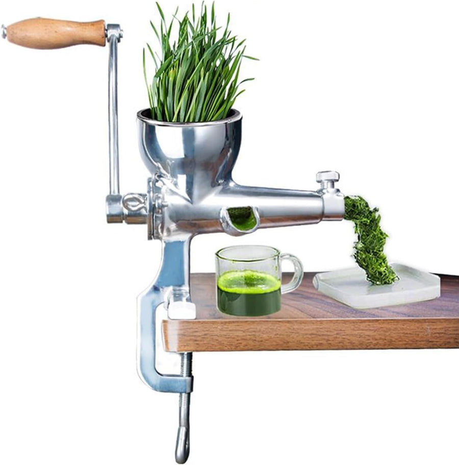 Manual Masticating Juicer Stainless Steel Leafy Greens Wheatgrass