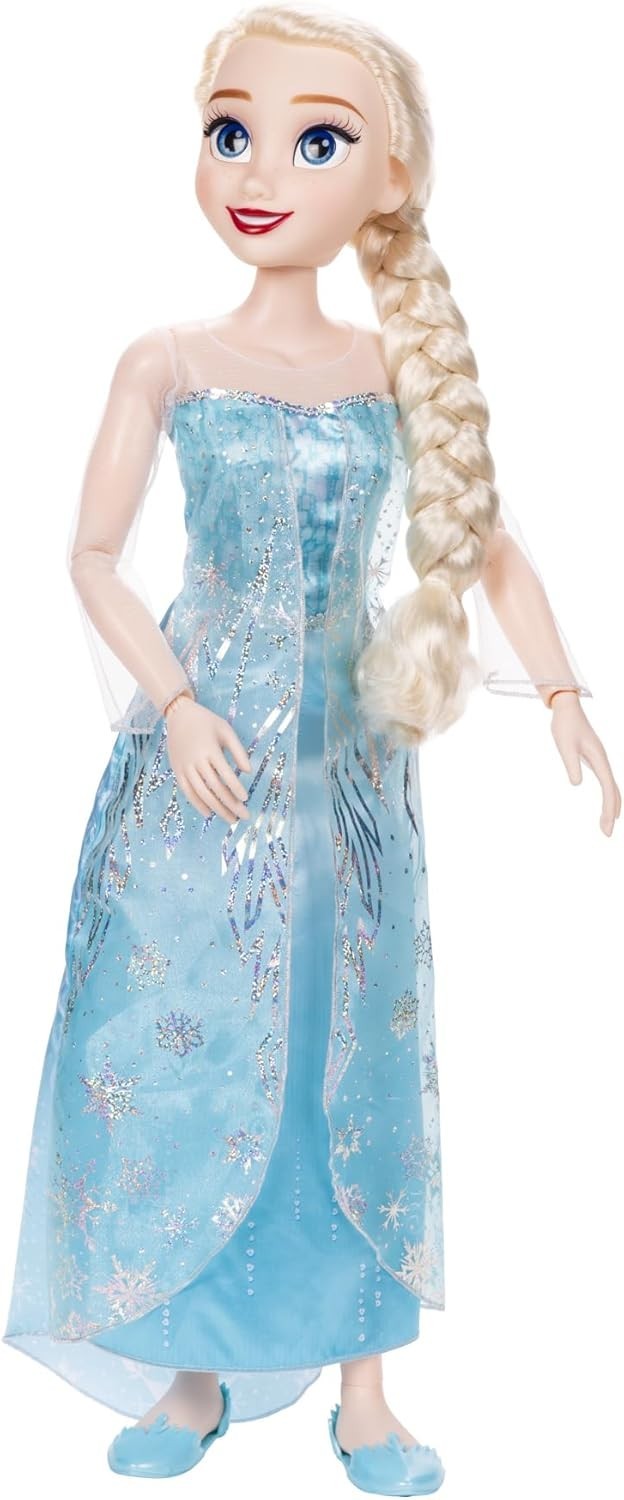 32in Princess Doll My Size Articulated Snowflake Hairbrush Toy