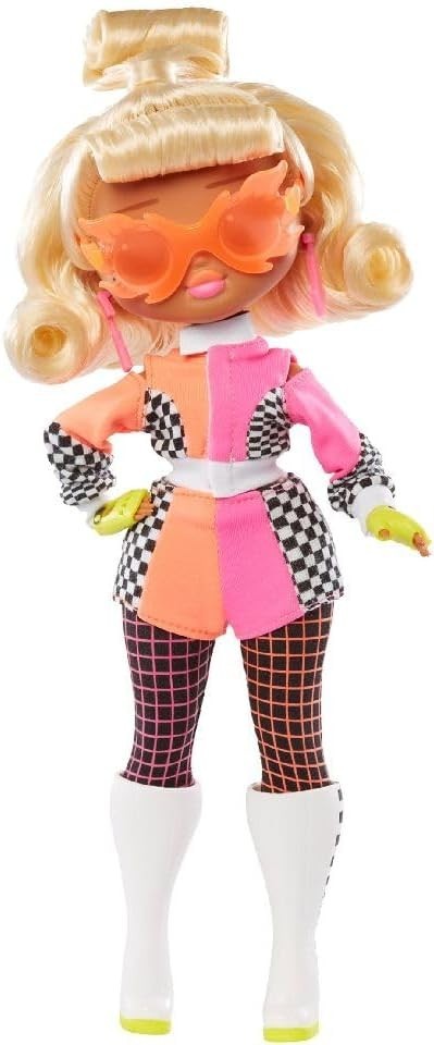 Fashion Doll Racer Outfit Accessories Stand Collectible Toy