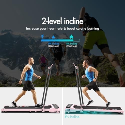 Foldable Treadmill 3.2HP 4% Incline Shock Absorbing Home Gym