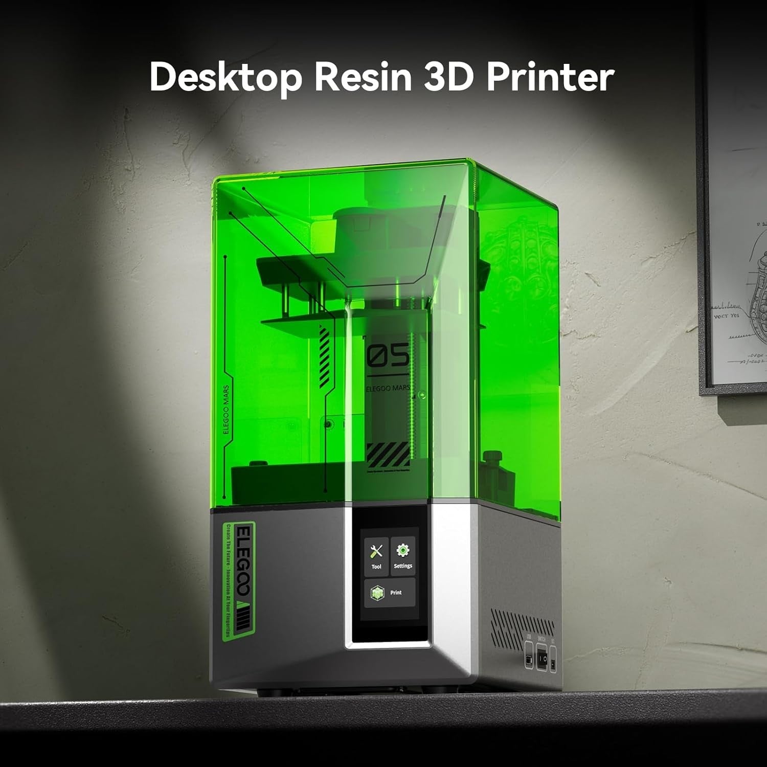4K Resin 3D Printer Auto Level Beginner MSLA High Detail Desktop
