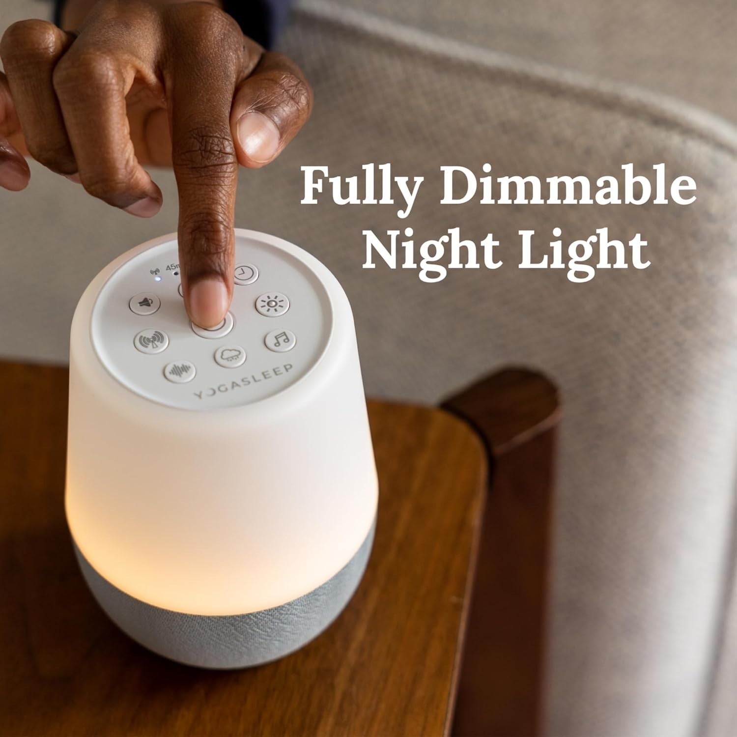 White Noise Machine with Night Light & Bluetooth Speaker – Sleep Therapy