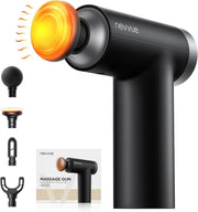 Mini Massage Gun with Heat Deep Tissue Percussion 9 Speeds 4 Heads