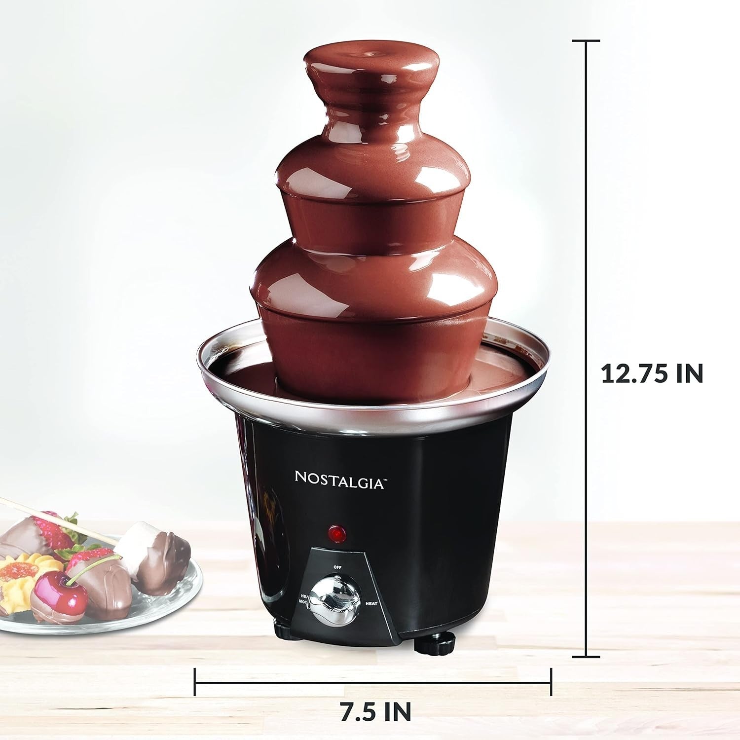 3 Tier Chocolate Fountain Machine Electric Fondue Party Melter Steel