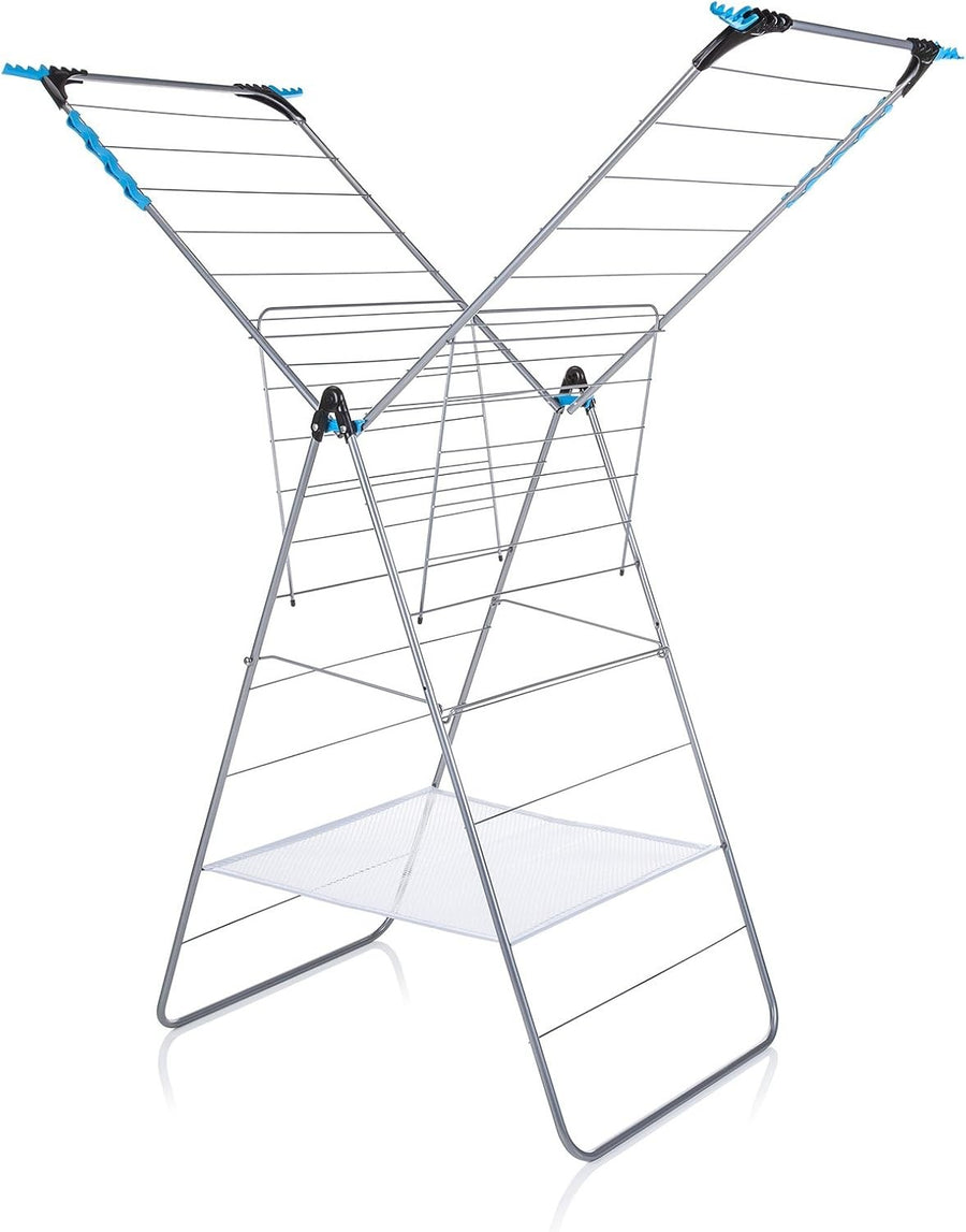 Extra Large Winged Clothes Airer 24m Drying Rack Folding Indoor Laundry