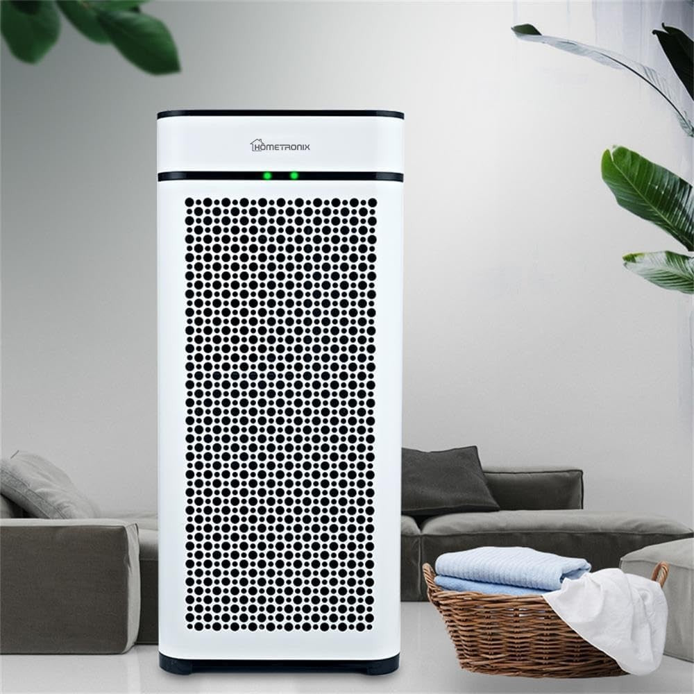 Large Room HEPA Air Purifier 2000ft² Pet Dander Odor 360m³/h