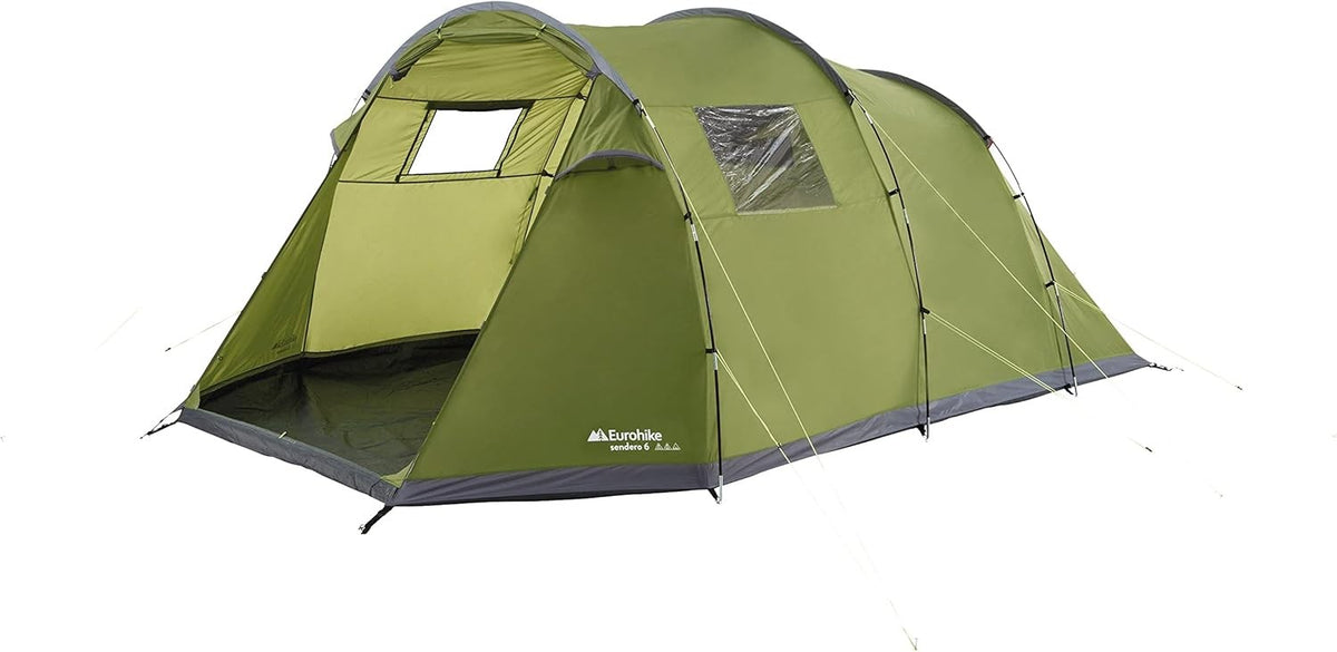 6 Man Family Camping Tent Tunnel Waterproof Porch Groundsheet