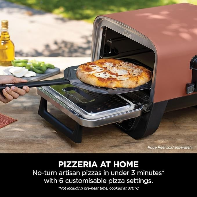 8-in-1 Electric Outdoor Pizza Oven BBQ Smoker with Rack & Pizza Stone