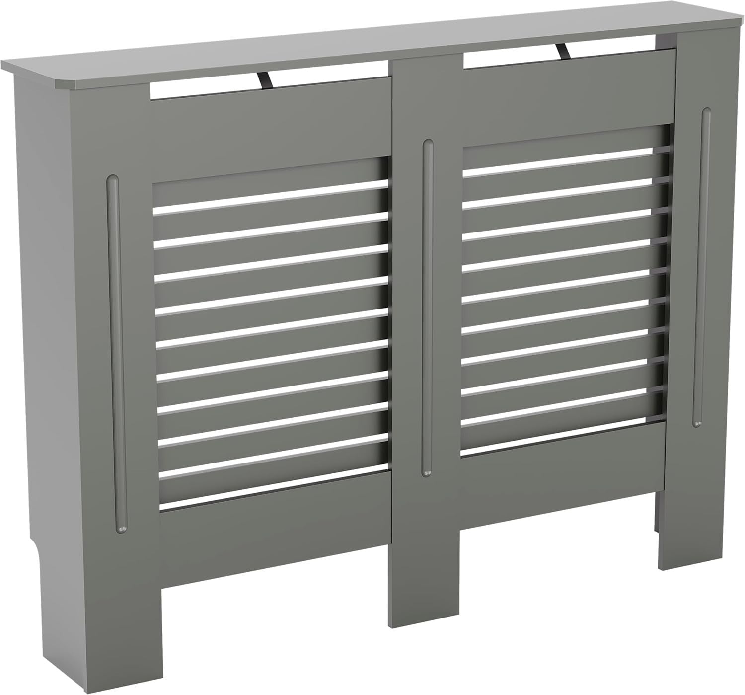 Medium Olive Grey Radiator Cover MDF Cabinet Modern Style 111x82x19cm