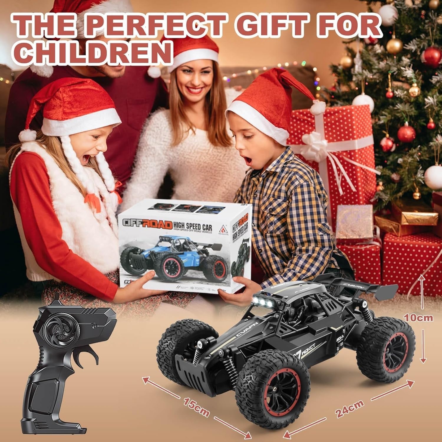 High Speed RC Car 1:16 Off-Road Monster Truck 2.4GHz Remote Control Toy