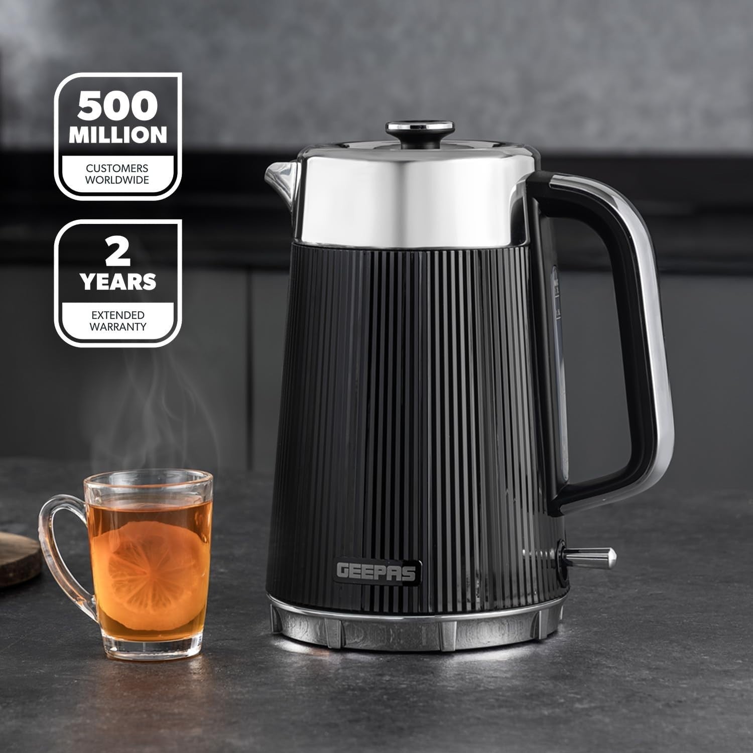 3pc Coffee Maker Kettle Toaster Set | 1.5L Programmable Brew | 1.7L Fast Boil