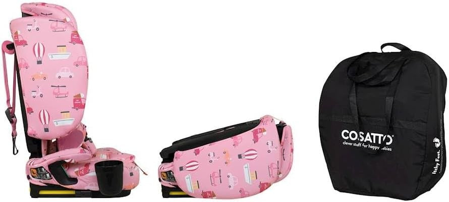 Foldable ISOFIX Child Seat 76–150cm Portable Travel Lightweight